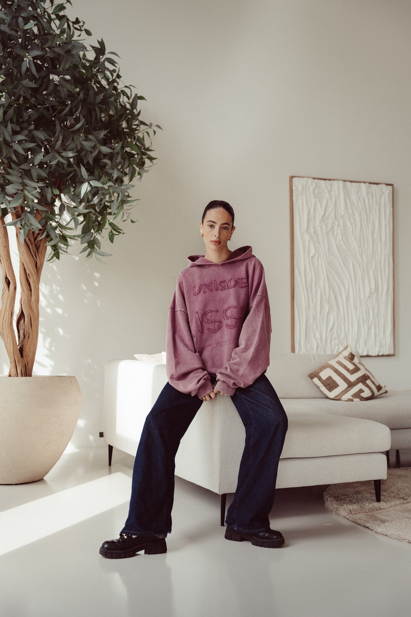 The Unique Hoodie - Washed Red